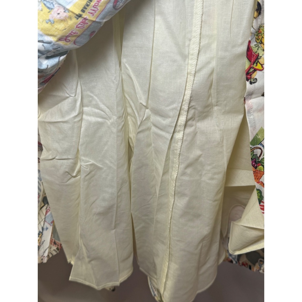Tulip B Midi Skirt Womens Large Cream Novelty Kitchen Print NWT Retro Aesthetic - Picture 7 of 7
